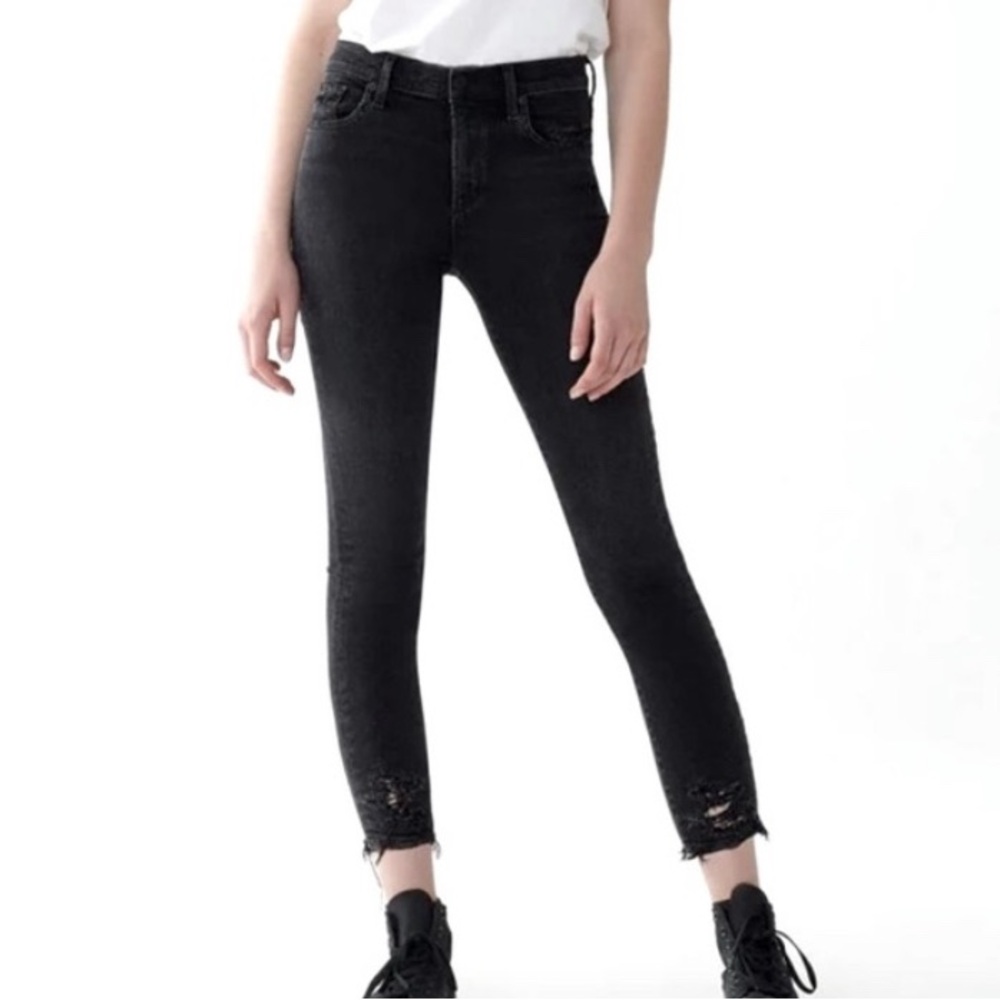 AGOLDE Sophie Mid Rise Skinny Crop Jeans | Temple Wash | Size 26